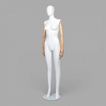 JWP-13NA Манекен женский с деревянными руками