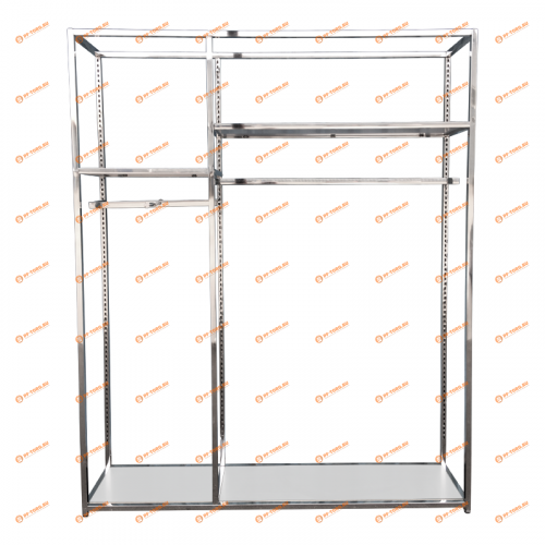 Вешало-Стойка для одежды с полками GR-AW03