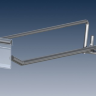 Крючок с ценником для перфорированных панелей, хром, L=250 mm, d=5mm DQ005 Крючок с ценником для перфорированных панелей, хром, L=250 mm, d=5mm DQ005